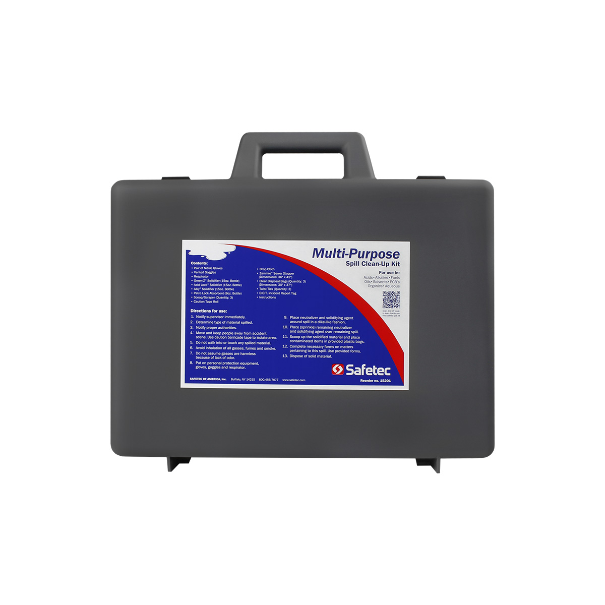 #15201 SafeTec® Multi-Purpose Carry Spill Kit Hard case